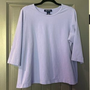 DENIM & Co periwinkle top